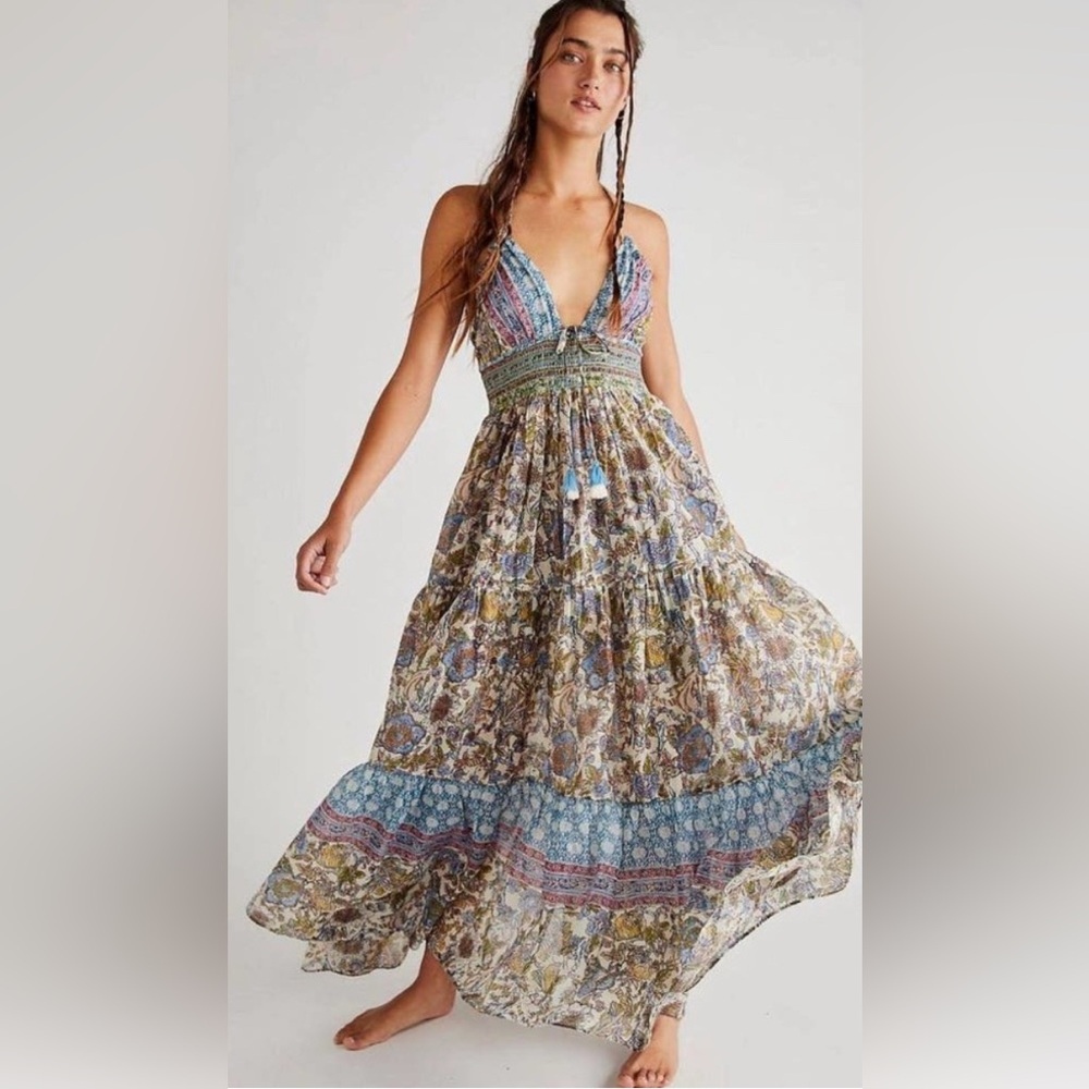 Free People's Real Love Maxi in Daylight Combo, S
